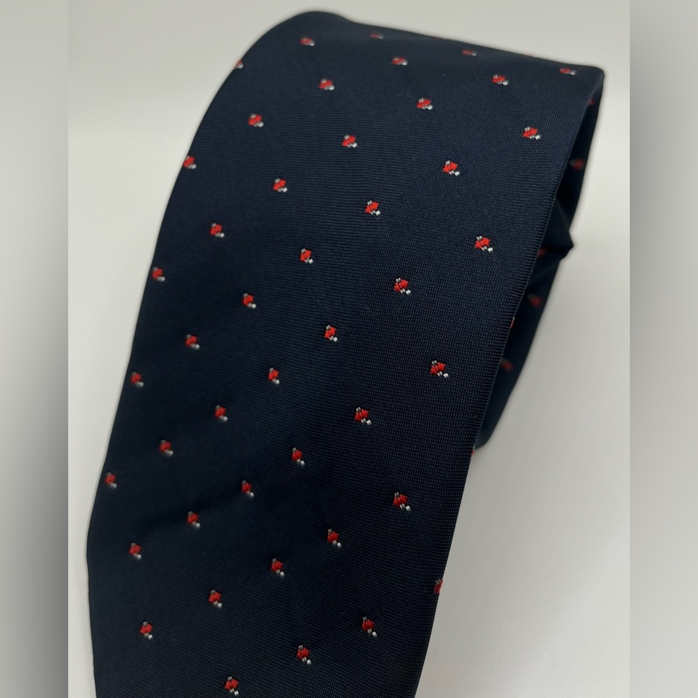 Philippe Longet Blue & Red Modern Classic Mens Tie